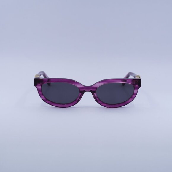 Off-White OERI13D SPARKS 3707 Sunglasses Striped Purple Frame, Grey Lenses main image 8